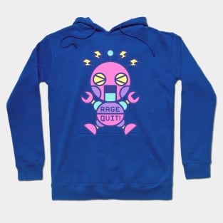 RAGE QUIT pastel robot Hoodie